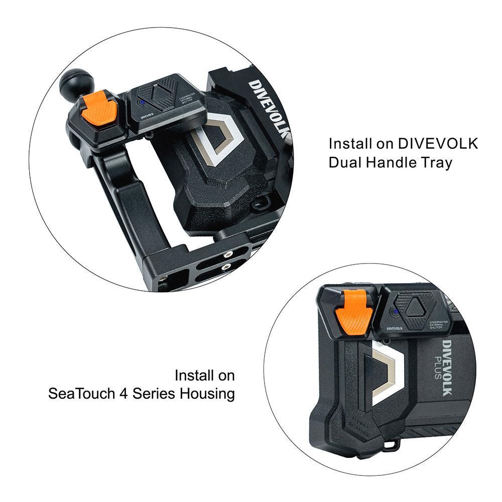 DIVEVOLK Underwater External Shutter for Seatouch 4 Max Series Housing