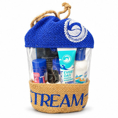 Stream2Sea Conscious Explorer Kit in its drawstring gift bag