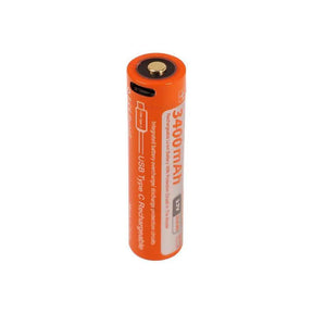 OrcaTorch 18650 3400 mAh USB-C rechargeable battery