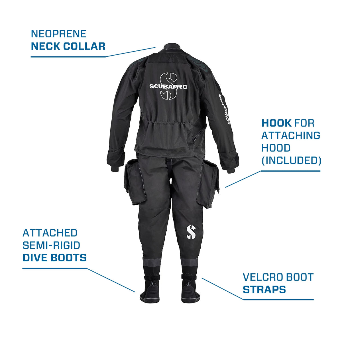 Scubapro Evertech Dry Breathable Mens Scuba Diving Drysuit