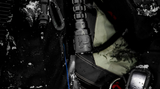 Halcyon Photon dive light clipped to harness