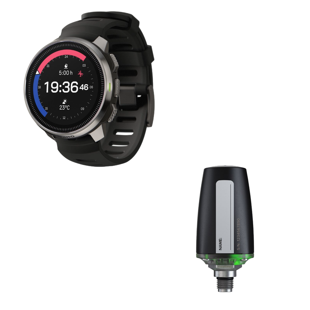 Suunto Ocean Dive Computer and Sport Watch with Tank Pod Package