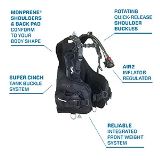 Used ScubaPro Hydros X with Air2 Men's BCD