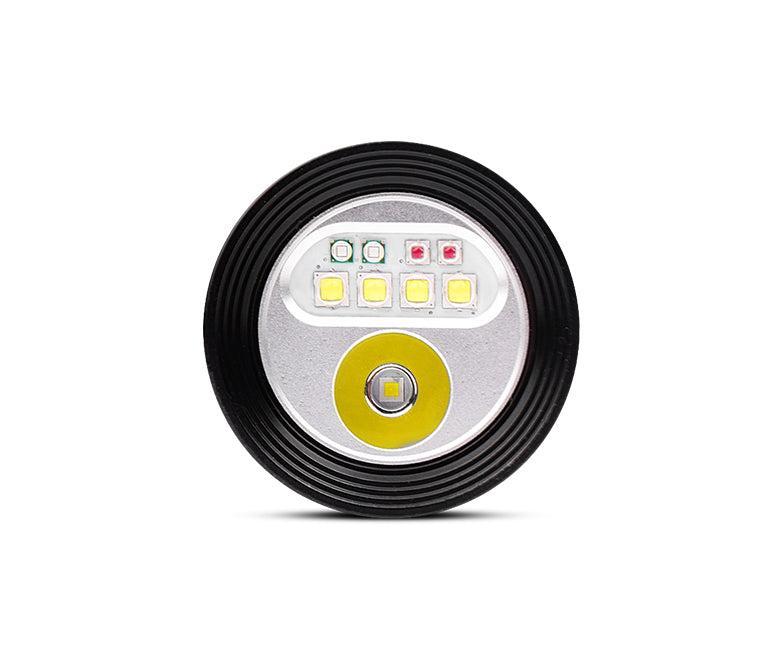 OrcaTorch D900V 2200 Lumen Four-Color Video Dive Light