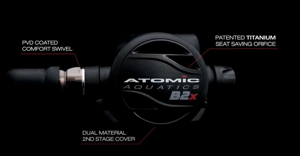 Atomic Aquatics B2X Sealed Black Regulator