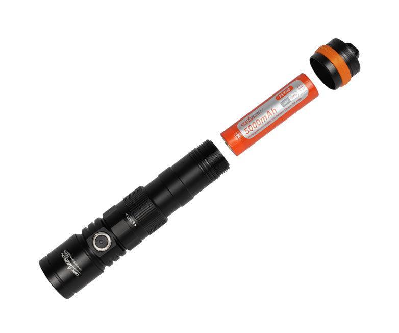 OrcaTorch DC710 3000 Lumen Dive Light with USB-C Direct Charging