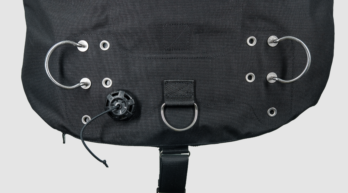 Halcyon Zero Gravity butt plate with cylinder attachment rails