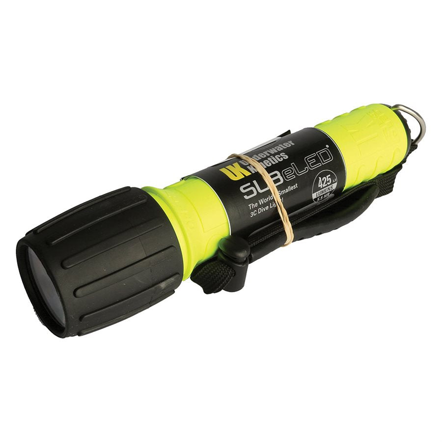 Underwater Kinetics SL3 eLED (L2) Dive Light with Batteries Safety Yellow