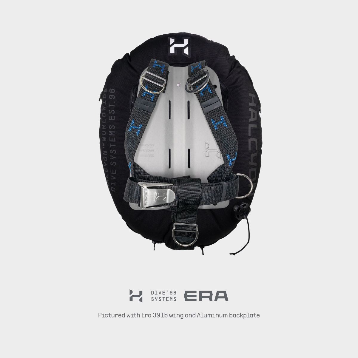 Halcyon Era 30 lb wing with aluminum backplate and Secure Harness