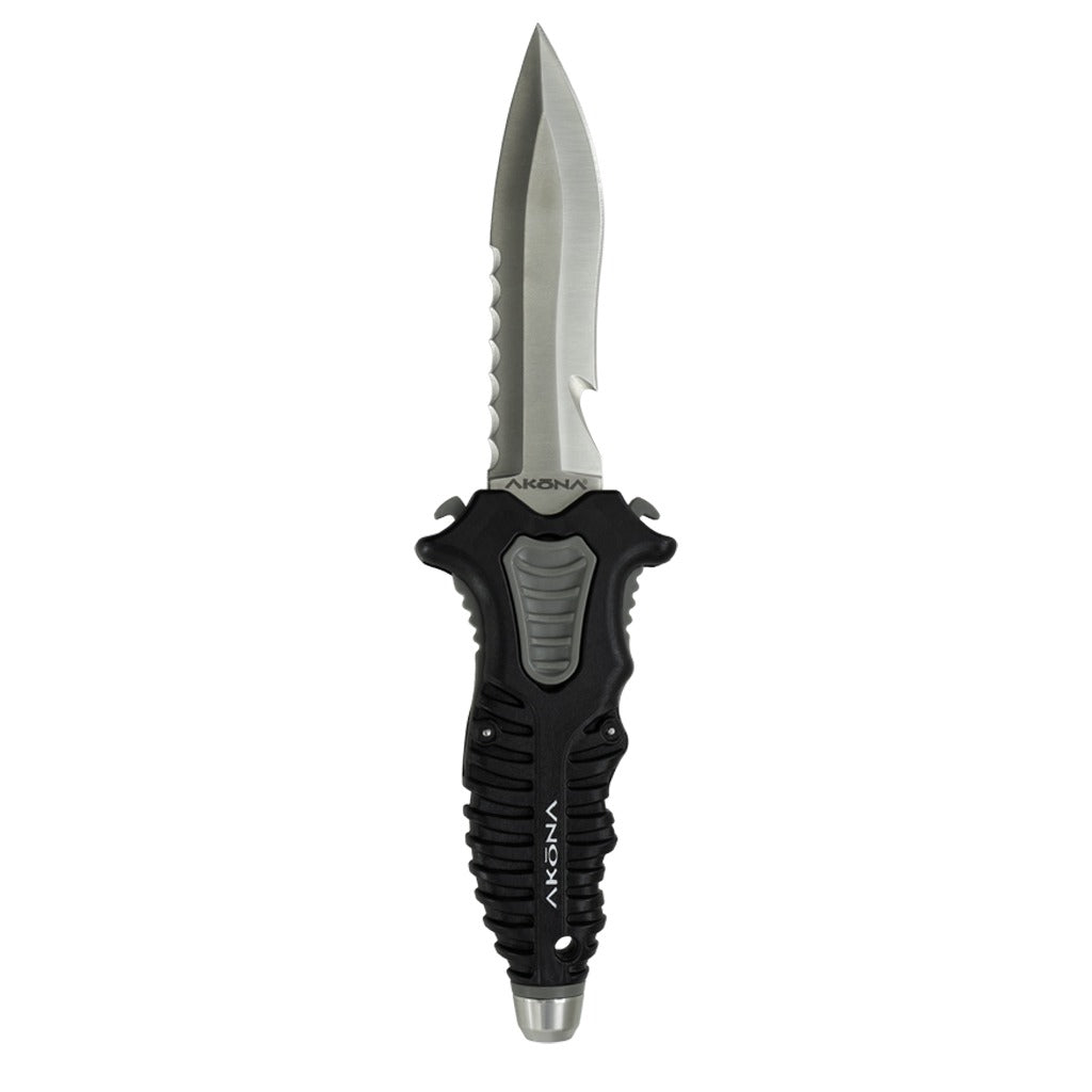 Akona Sidekick Stainless Medium Tip Dive Knife, AK930BK