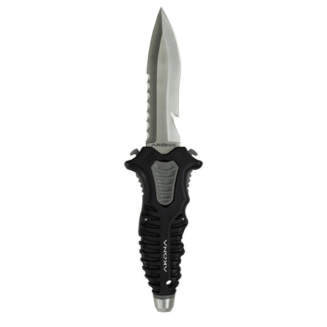 Akona Sidekick Stainless Medium Tip Dive Knife, AK930BK
