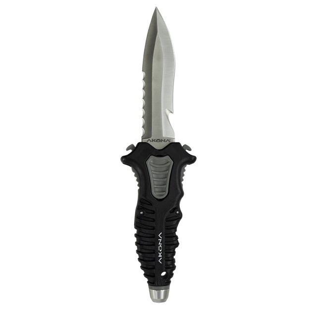 Akona Sidekick Stainless Medium Tip Dive Knife, AK930BK