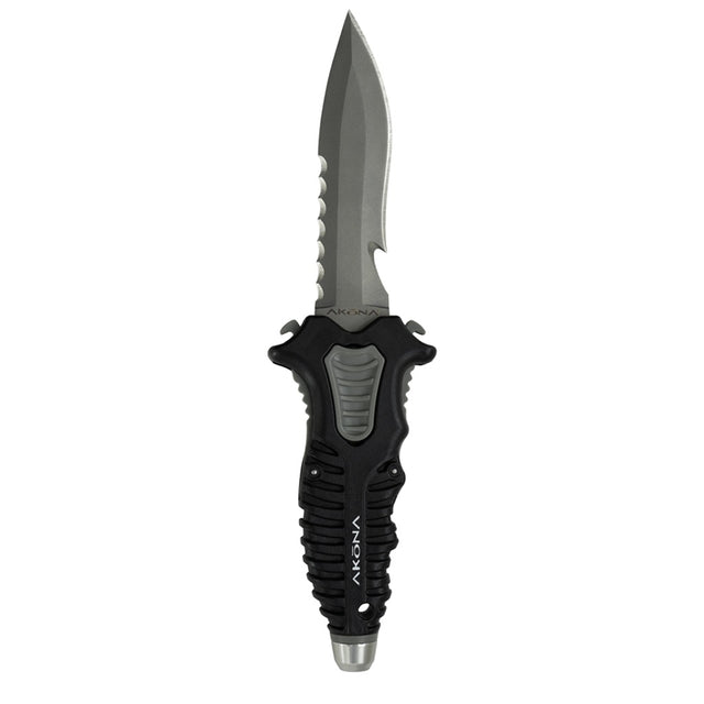 Akona Sidekick Titanium Medium Tip Dive Knife, AK955BK