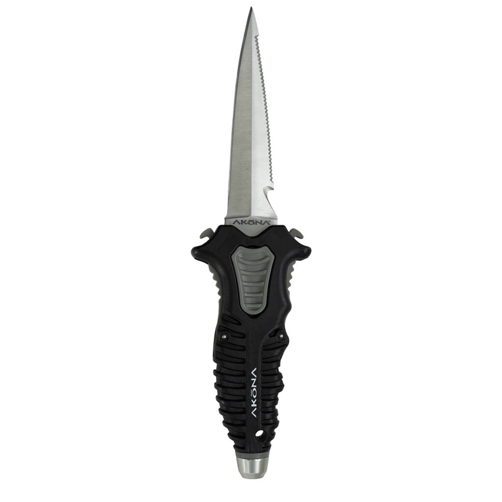 Akona Sidekick Stainless Dagger Tip Dive Knife, AK975BK