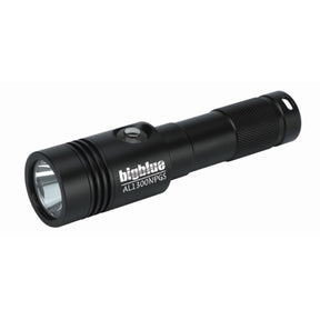 Bigblue AL1300NPGS 1300-Lumen Narrow Beam Dive Light with Green Spotlight
