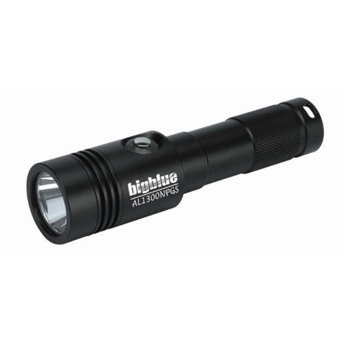 Bigblue AL1300NPGS 1300-Lumen Narrow Beam Dive Light with Green Spotlight