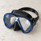 Open Box Atomic Aquatics SubFrame Mask — Black/Blue, open box, lightly used on off-white work table