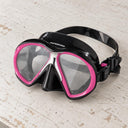 Open Box Atomic Aquatics SubFrame Mask — Black/Pink, open box, lightly used on off-white work table