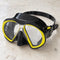 Open Box Atomic Aquatics SubFrame Mask, Medium Fit — Black/Yellow, open box, lightly used on off-white work table