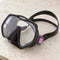 Open Box Atomic Aquatics Frameless Mask — Black/Pink, open box, lightly used on off-white work table