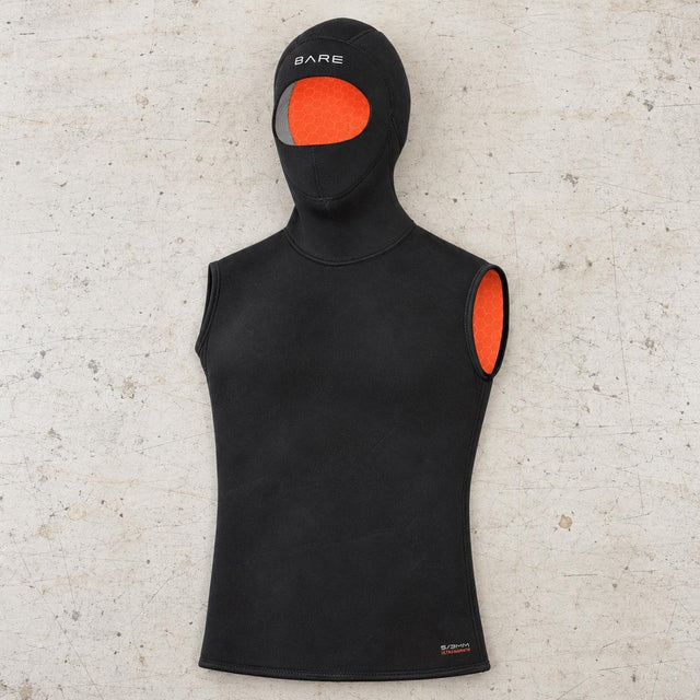 Open Box Bare 5/3mm Ultrawarmth Hooded Vest Mens — Black — open-box product photo