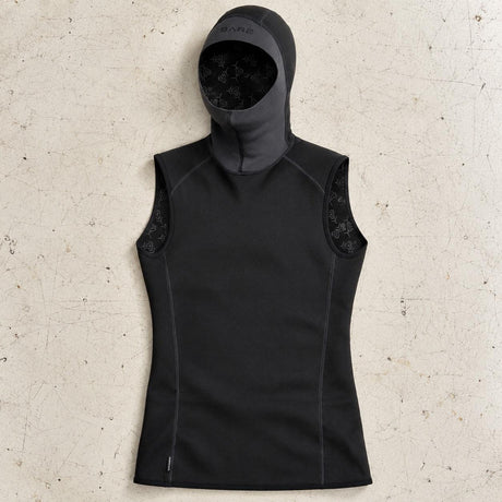 Open Box Bare EXOWEAR Hooded Vest Unisex — Black — open-box product photo