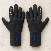 Open Box Bare 3mm S-Flex Dive Gloves — Black — open-box product photo
