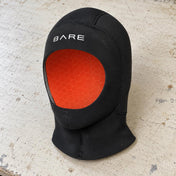 Open Box Bare 7mm Ultrawarmth Dry Hood — Black, open box, lightly used on off-white work table
