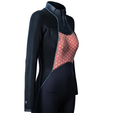Bare 3/2mm Nixie Ultra 2.0 womens wetsuit detail - 3-2 mediumshot