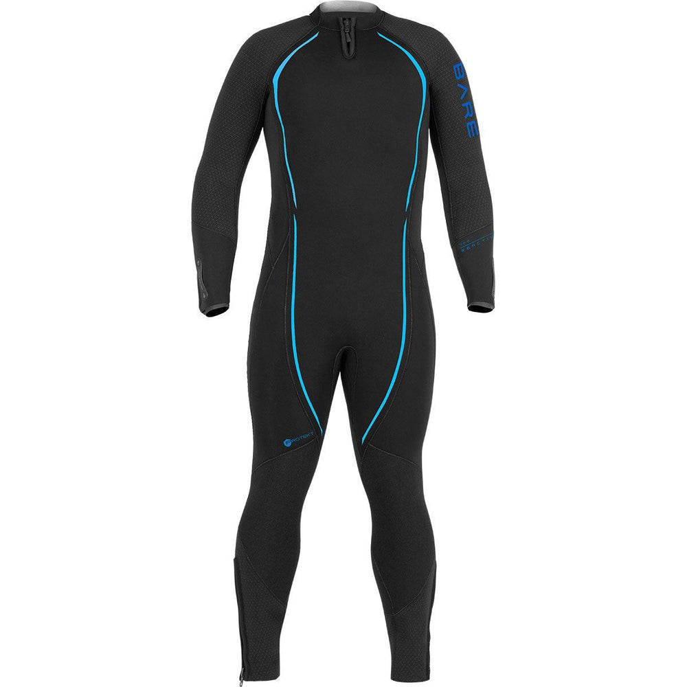 BARE Men's 7mm Reactive Full Wetsuit Package w/ FREE Wetsuit Hanger & Mask Strap