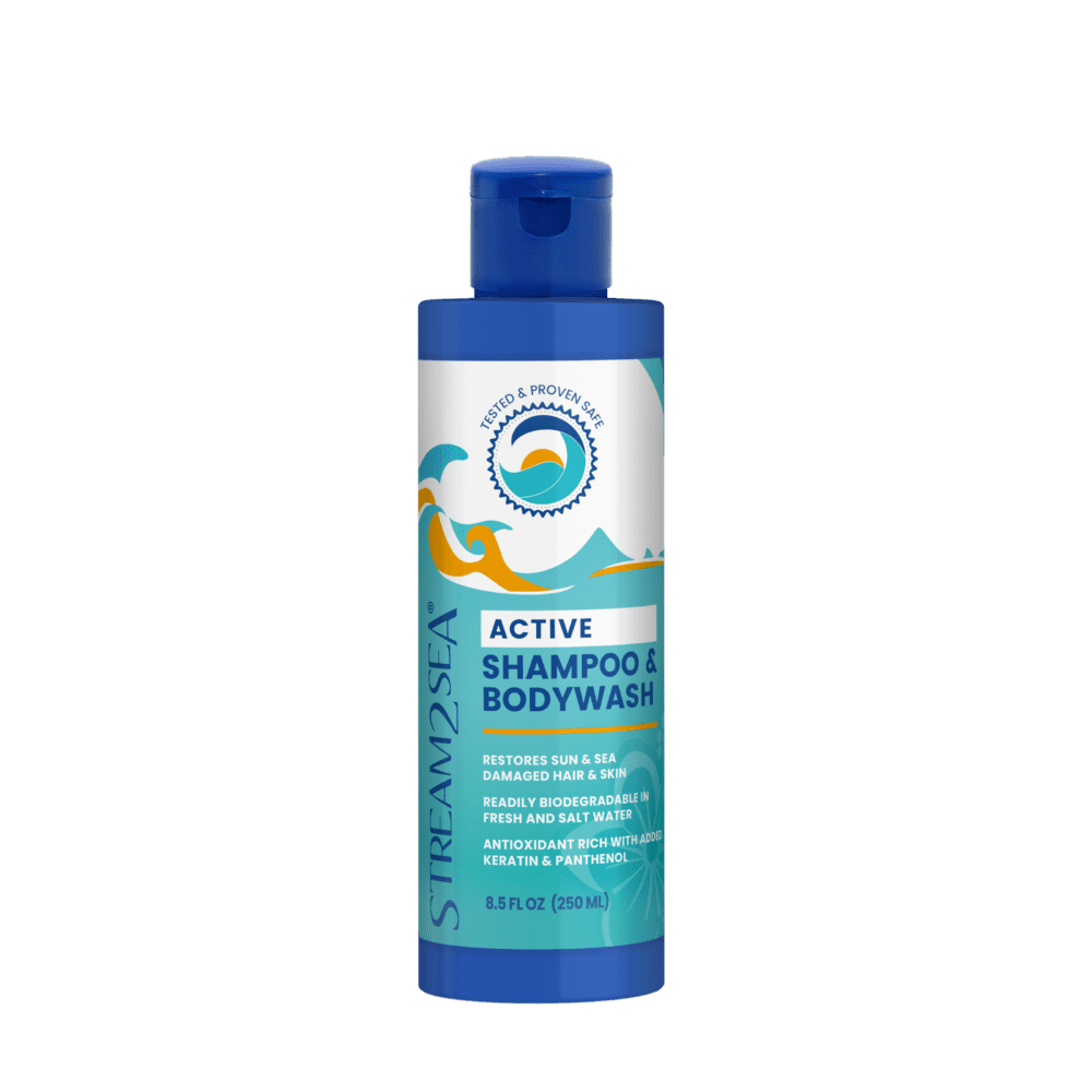 Stream2Sea Active Shampoo & Body Wash, 8.5 oz bottle