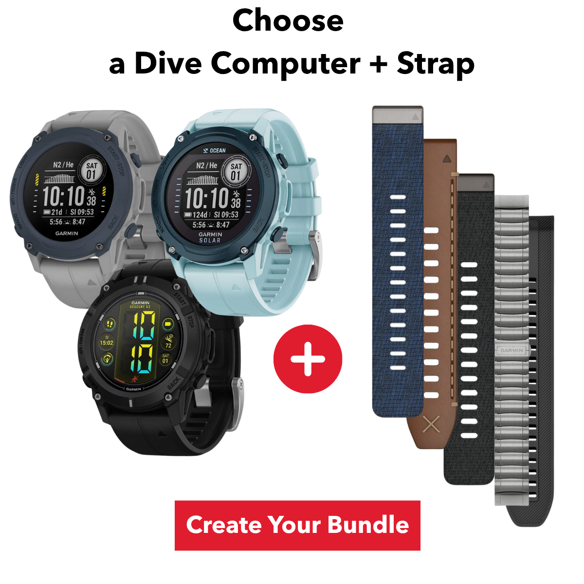 Garmin Dive Computer Strap Bundle