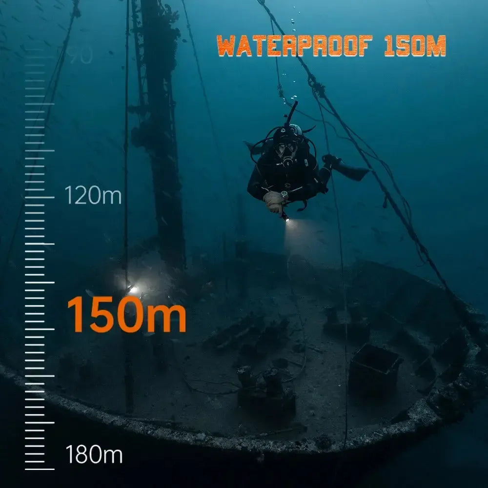 OrcaTorch D710V MK2 150 m depth rating