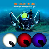 OrcaTorch D710V MK2 white, red and UV light modes
