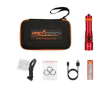 OrcaTorch D710 Red with package contents