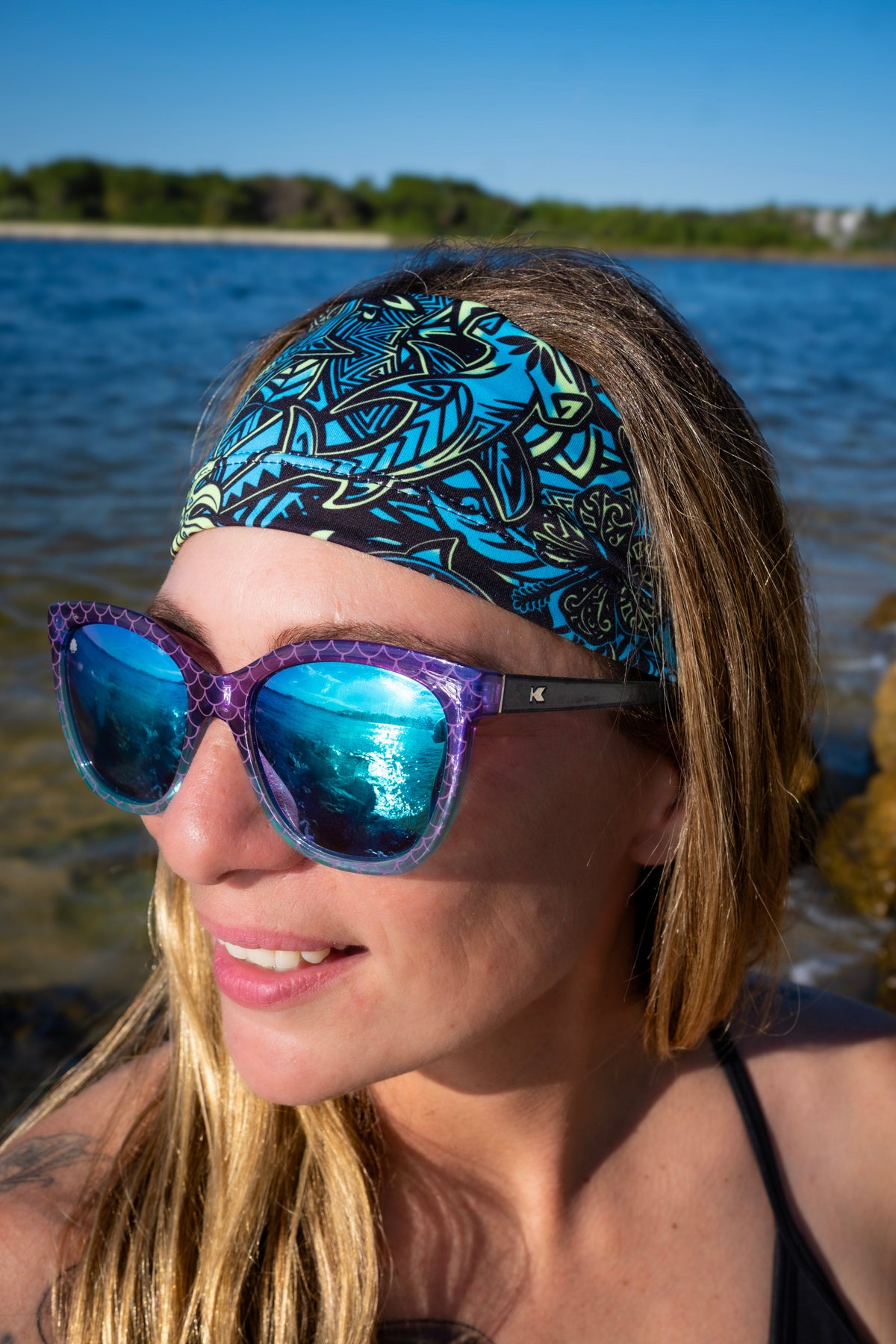 Spacefish Army Hammerhead Hibiscus Scuba Headband