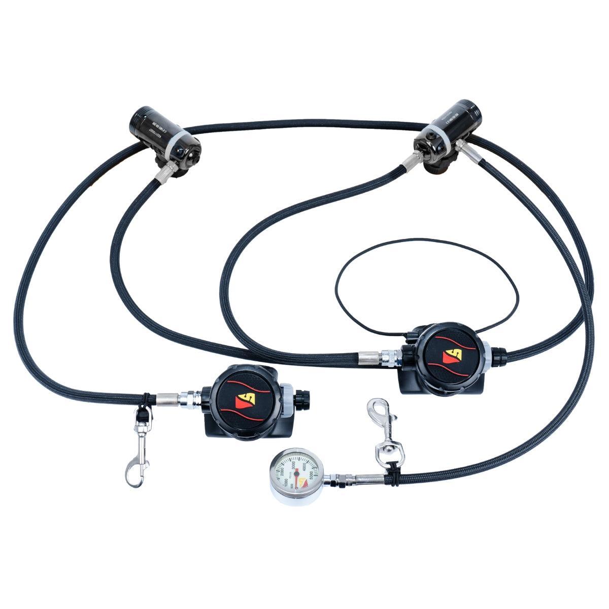 Dive Rite XT1/XT2 Doubles Regulator Package With Carry Bag