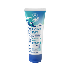 Stream2Sea Every Day Active Mineral Sunscreen SPF 45, 2.5 oz tube
