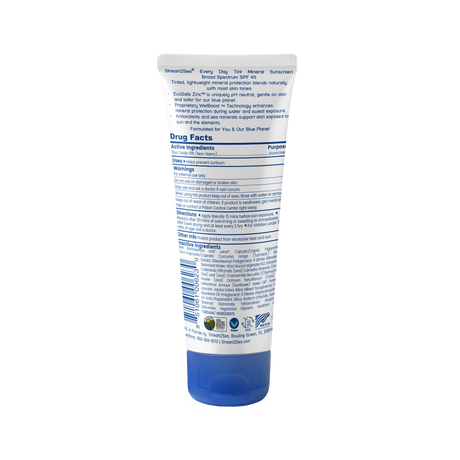 Stream2Sea Every Day Tint sunscreen back label