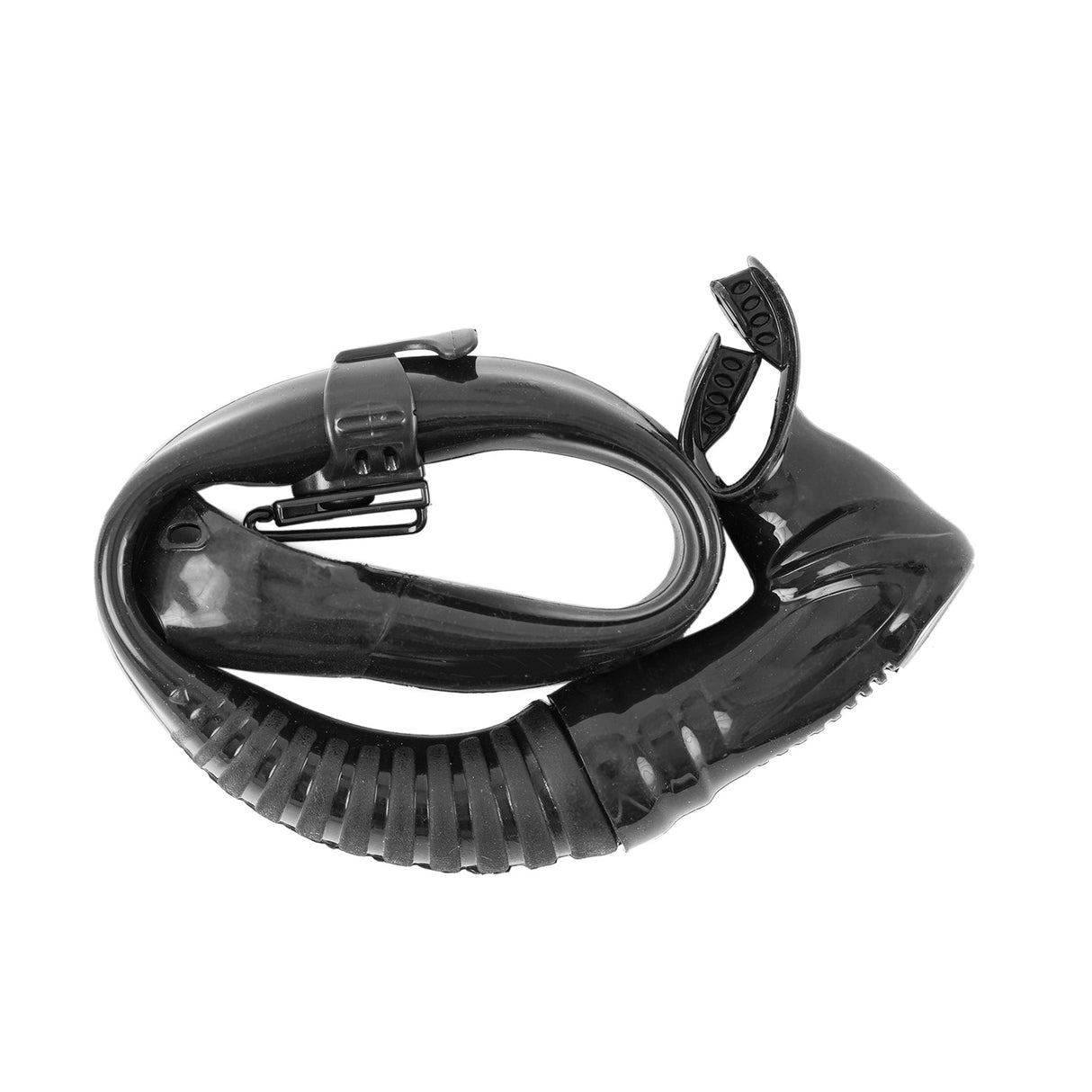 Dive Rite ES278 flex snorkel folded for storage
