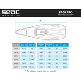 Seac F-100 Pro Underwater Full Foot Fin