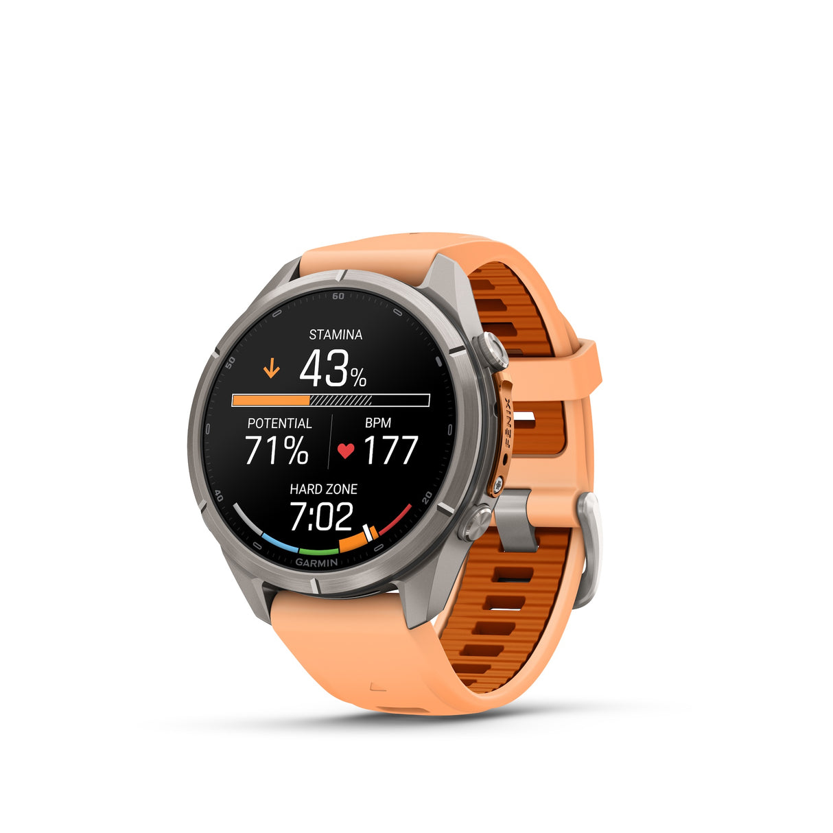 Garmin fenix 9 Pro 43mm — enhanced stamina metrics during run