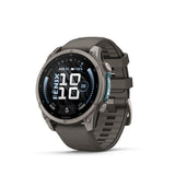 Garmin fenix 9 47mm Titanium Pebble Gray — AMOLED display hero