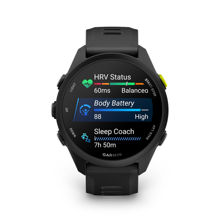 Garmin Forerunner 70 Black glances screen