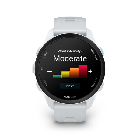 Garmin Forerunner 70 Whitestone quick workout screen