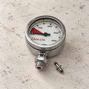Open Box Hollis Pressure Gauge Module - Metal without Boot — default, open box, lightly used on off-white work table