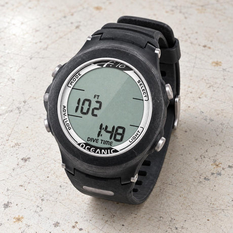 Open Box Oceanic F-10 Free-Diving Watch V3 — default, open box, lightly used on off-white work table