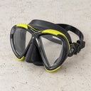 Open Box Oceanic Discovery Dual Lens Dive Mask — BK/YELLOW — open-box product photo