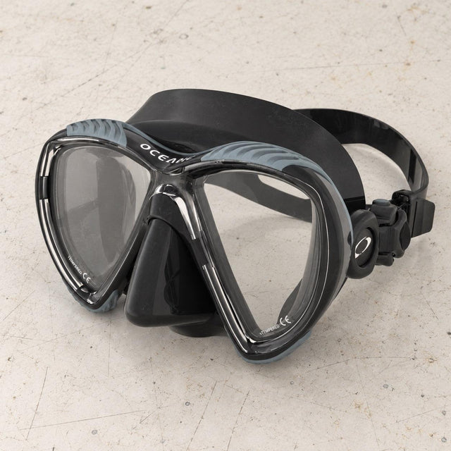 Open Box Oceanic Discovery Dual Lens Dive Mask — BK/TITANIUM — open-box product photo