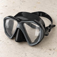 Open Box Oceanic Duo Mask — Black/Titanium, open box, lightly used on off-white work table